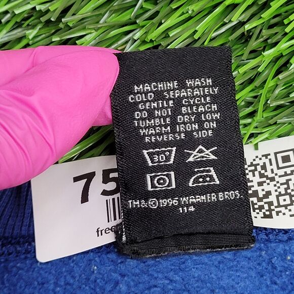 Vintage Tasmanian Devil Sweatshirt Womens Large 24x23 Blue - Picture 11 of 15